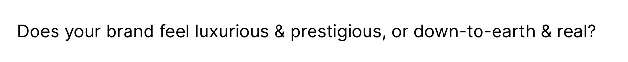 Sample Brand Question