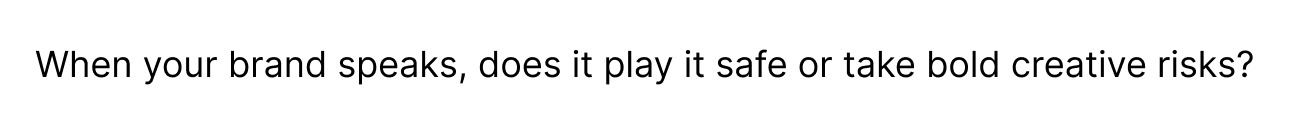 Sample Tone Question